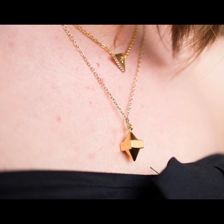 Stella Valle Ambition Gold Pendant Necklace